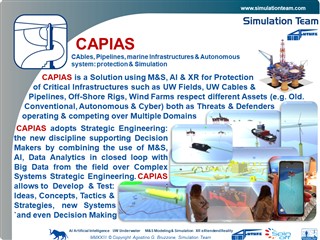 	CAPIAS - CAbles, Pipelines, marine Infrastructures & Autonomous system: protection & Simulation	