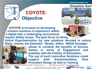 Coyote - 	Container terminal & Yard Operator simulator for Training & Education		