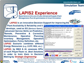 

LAPIS2 Experience - 

Experience on the use of Lean Advanced Supply Chain Management, Pool AI optimization & Smart Simulation

